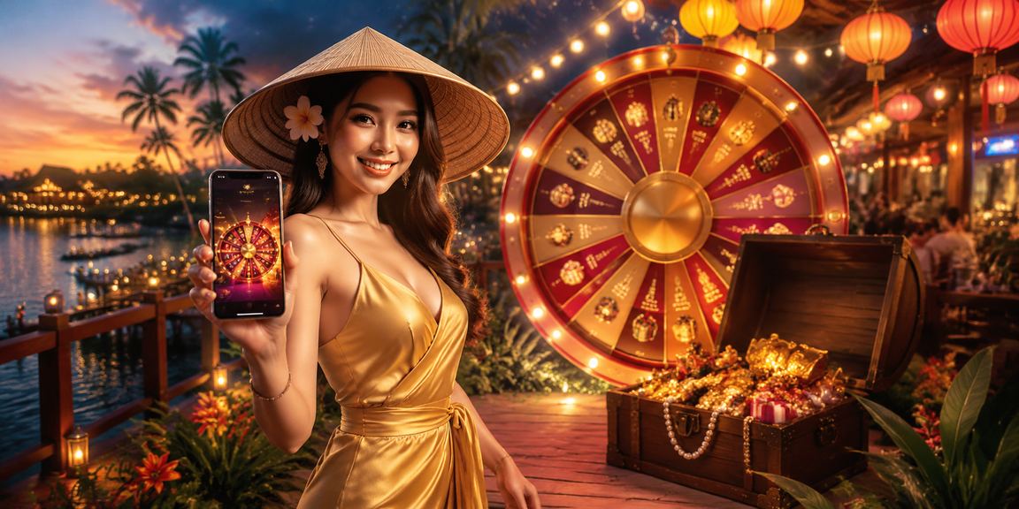 Không khí may mắn và rút thăm trúng thưởng tại Phú Quốc với nón lá truyền thống